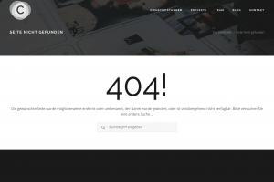 404 Error-Seite CONTXT Online-Marketing