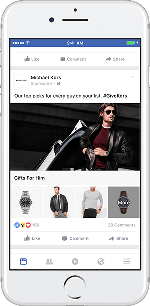 Carousel Ads auf Facebook