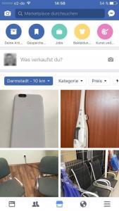 Facebook Marketplace Startseite