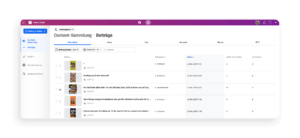 Content-Sammlung Creator Studio