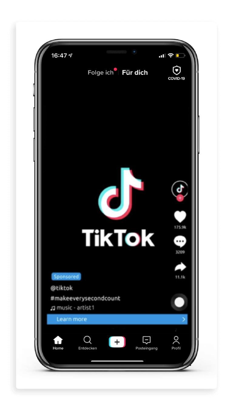 In-Feed-Ad Beispiel