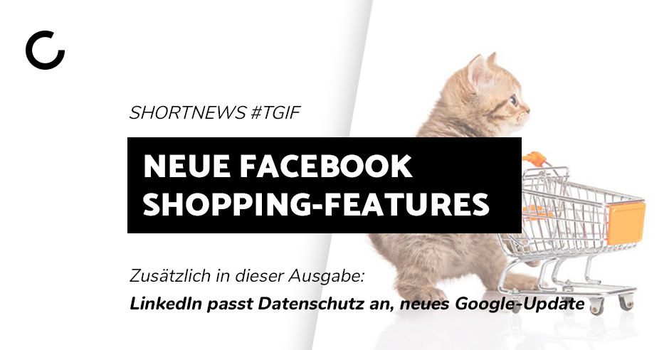 Blogbeitrag neue Facebook Shopping-Feautures