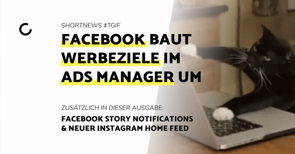 Blogbeitrag Umbau Werbeziele Facebook