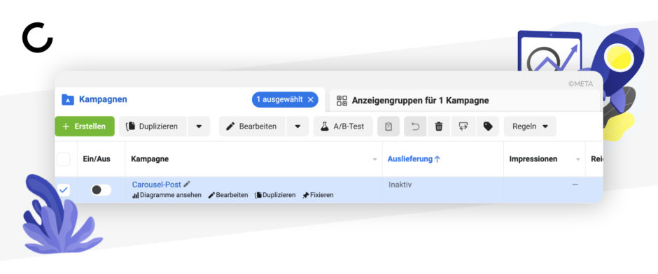 Facebook Carousel Post Kampagne