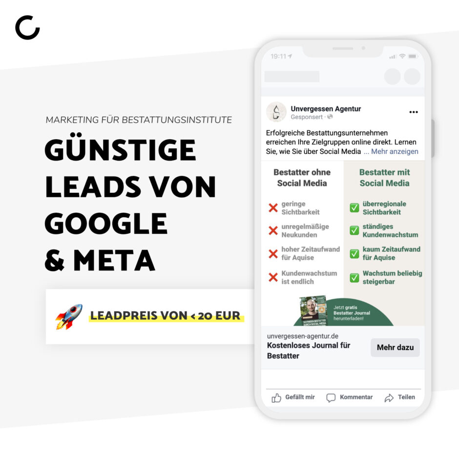 Case Bestattungsinstitute Leads
