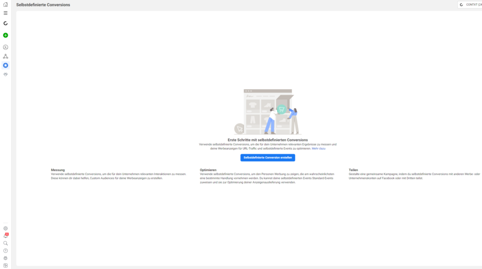 Facebook/Meta Event Manager - Custom Conversions