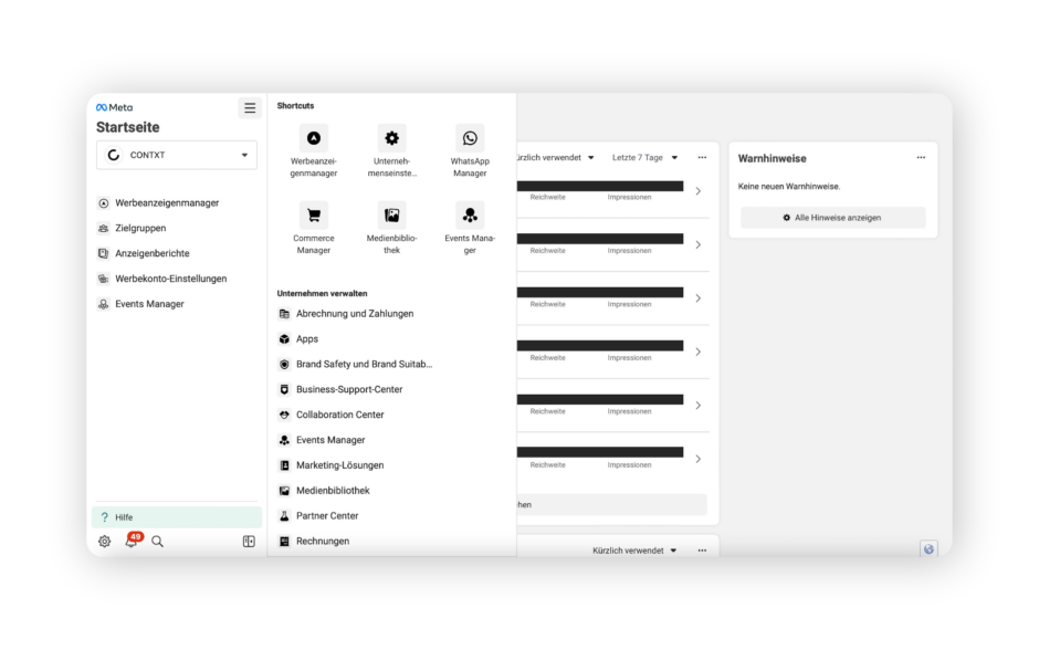Meta Business Manager Tools