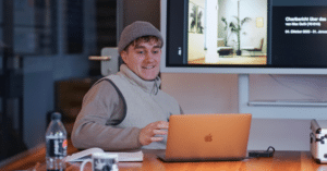 Max bei einem Workshop