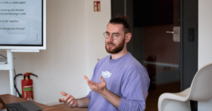 Nico bei einem Workshop