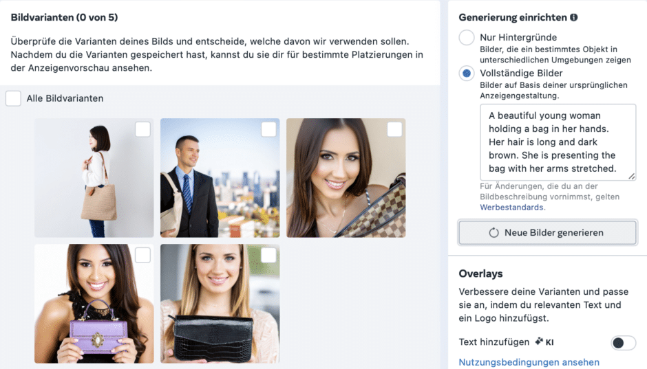 Meta KI Features - Facebook KI Anzeige Ergebnisse 2
