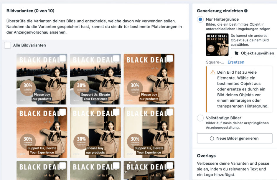 Meta KI Features - Hintergrund austauschen
