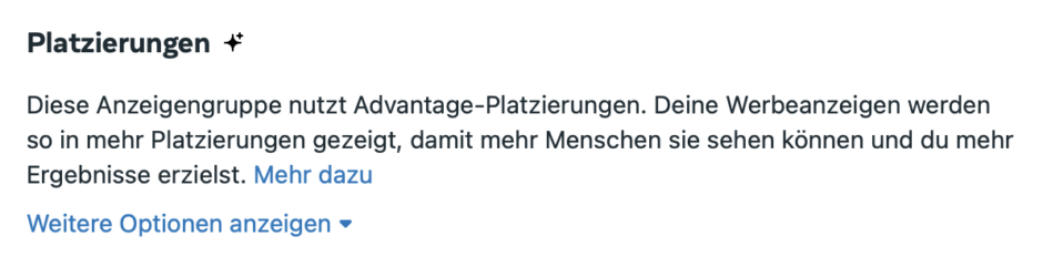 Meta KI Features - platzierungen